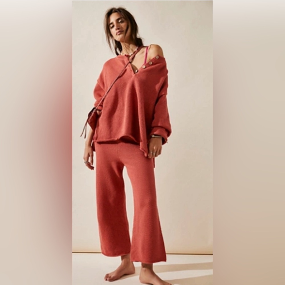 Free People Hailee Sweater Set in Chili